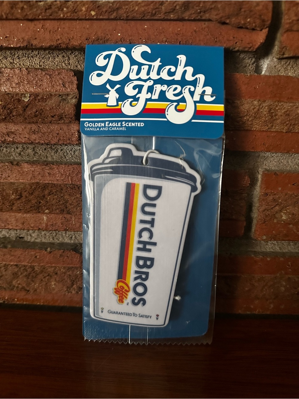 Dutch Bros Golden Eagle Scented Car Air Freshener
